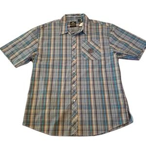 Akademiks Plaid Button Down Shirt 5XL